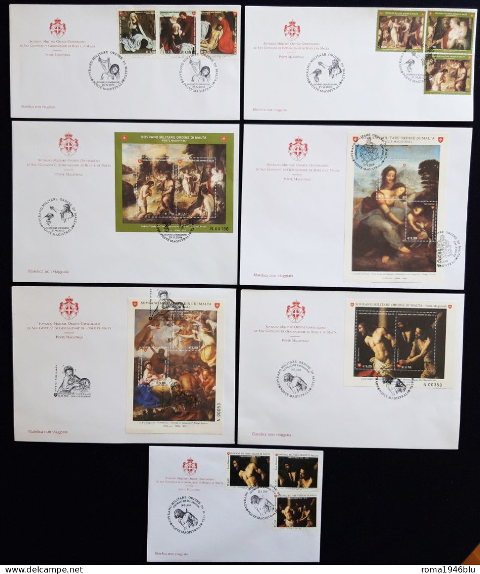 SMOM 2010 FDC Annata Completa  / Complete Year Set O/Used VF - Malta (Orden Von)