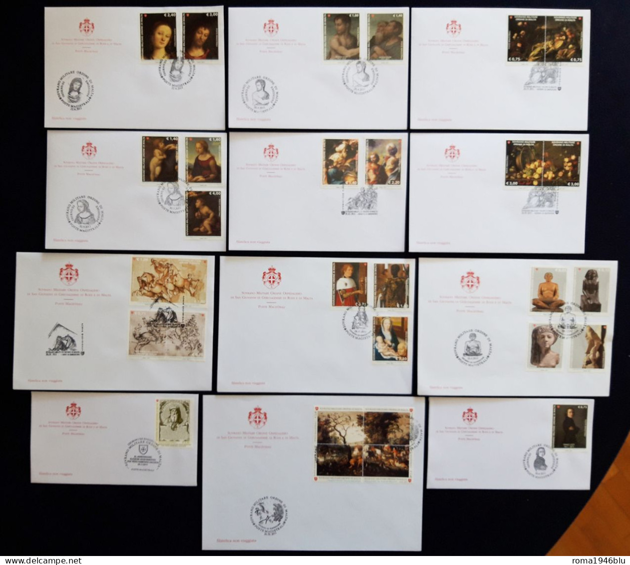 SMOM 2011 FDC Annata Completa  / Complete Year Set O/Used VF - Malta (Orde Van)