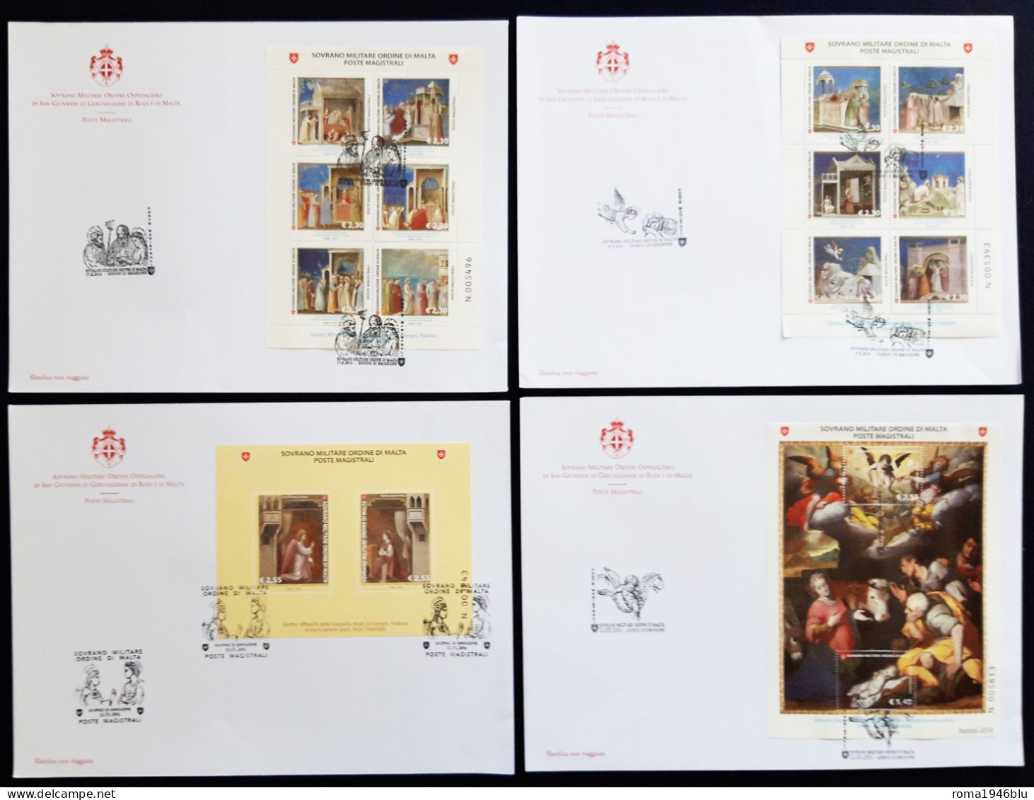 SMOM 2016 FDC Annata Completa  / Complete Year Set O/Used VF - Malta (Orde Van)