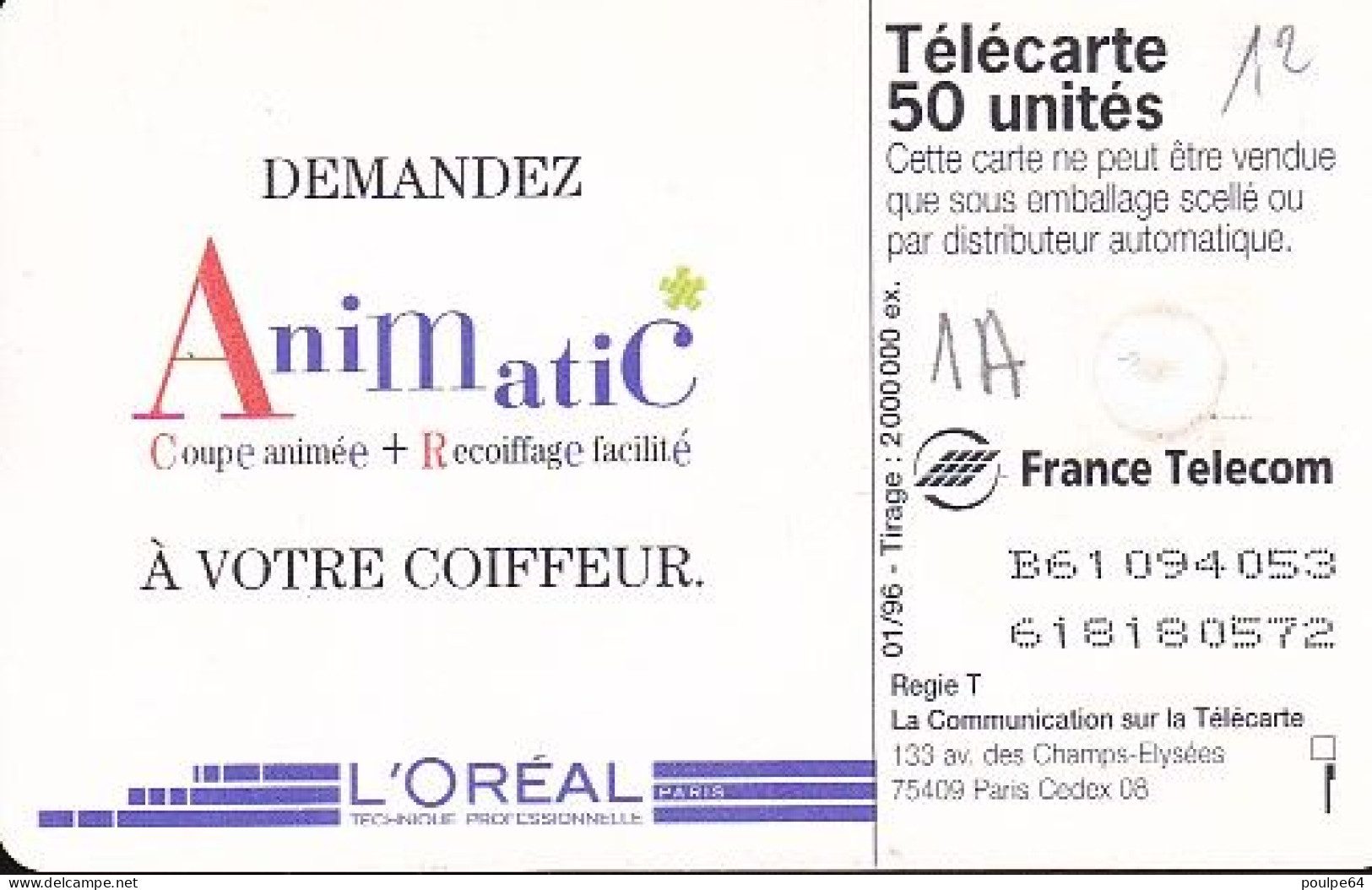 F620 - 01/1996 - ANIMATIC - 50 GEM1A - 1996