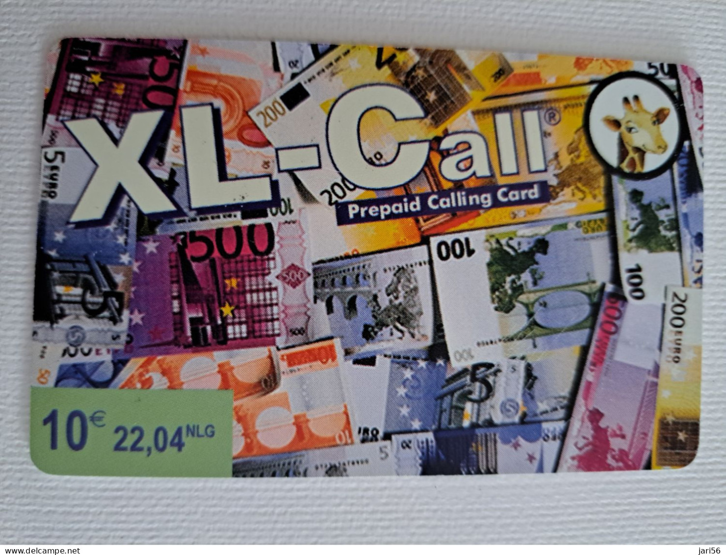 NETHERLANDS  HFL 10,-  XL-CALL  /BANKNOTES     / OLDER CARD    PREPAID  Nice Used  ** 15766** - [3] Handy-, Prepaid- U. Aufladkarten
