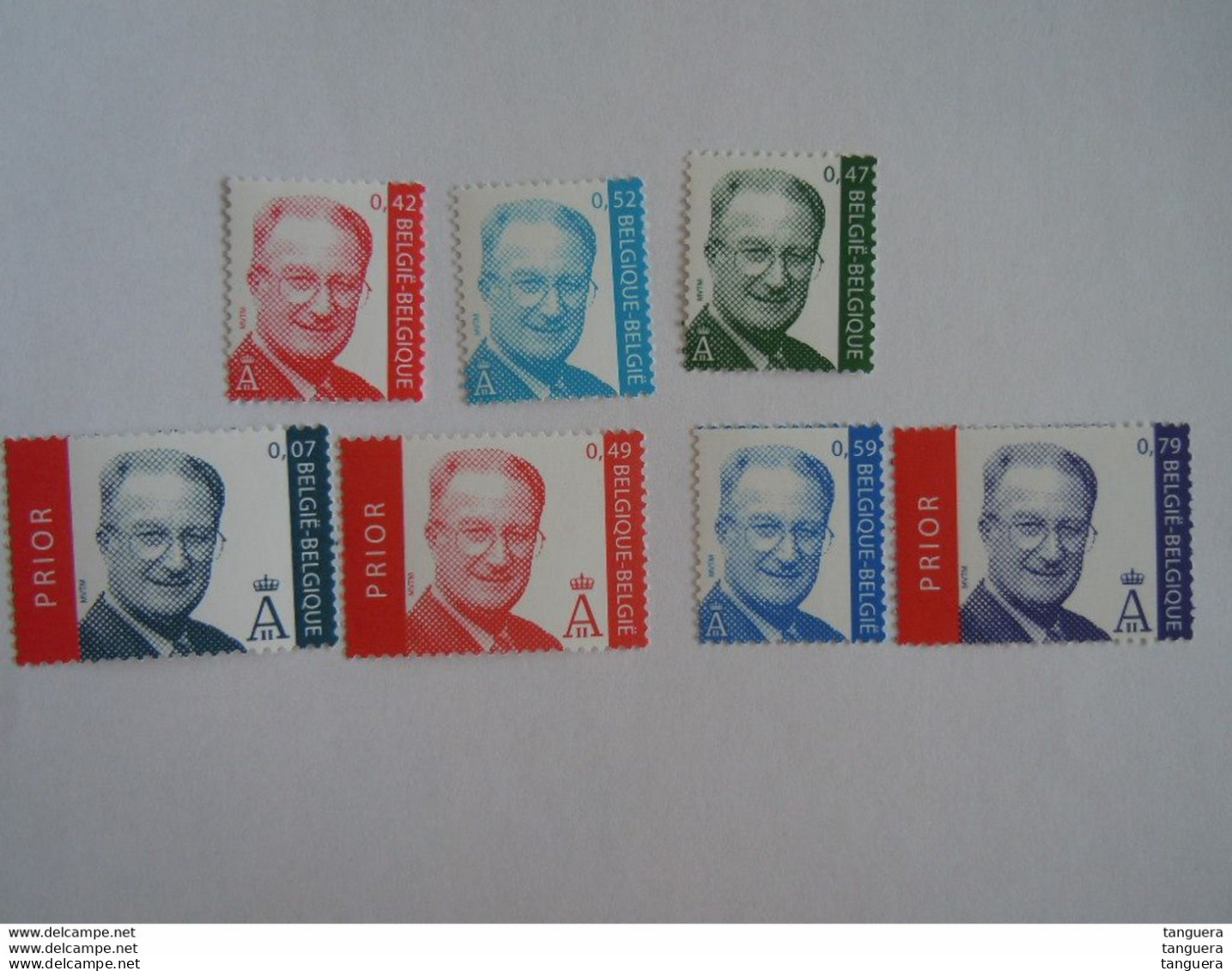 België Belgique 2001-2002 Koning Roi Albert II MVTM 3050-3051+3070+3131-3134 MNH ** - 1993-2013 König Albert II (MVTM)