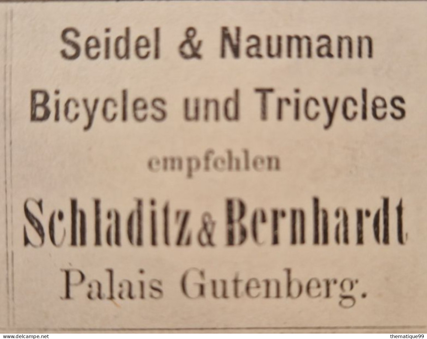 Deux Entiers De La Poste Locale De Dresden Avec Publicité Vélo Tricycle, Tabac, Orthopédie, Livre, Boulangerie Gutenberg - Vélo