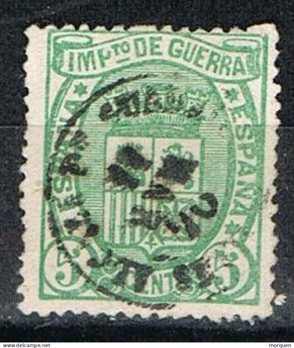 Sello 5 Cts 1875, Impuesto Guerra,, Fechador ALCALA De GUADAIRA (Sevilla), Num 154 º - Impuestos De Guerra