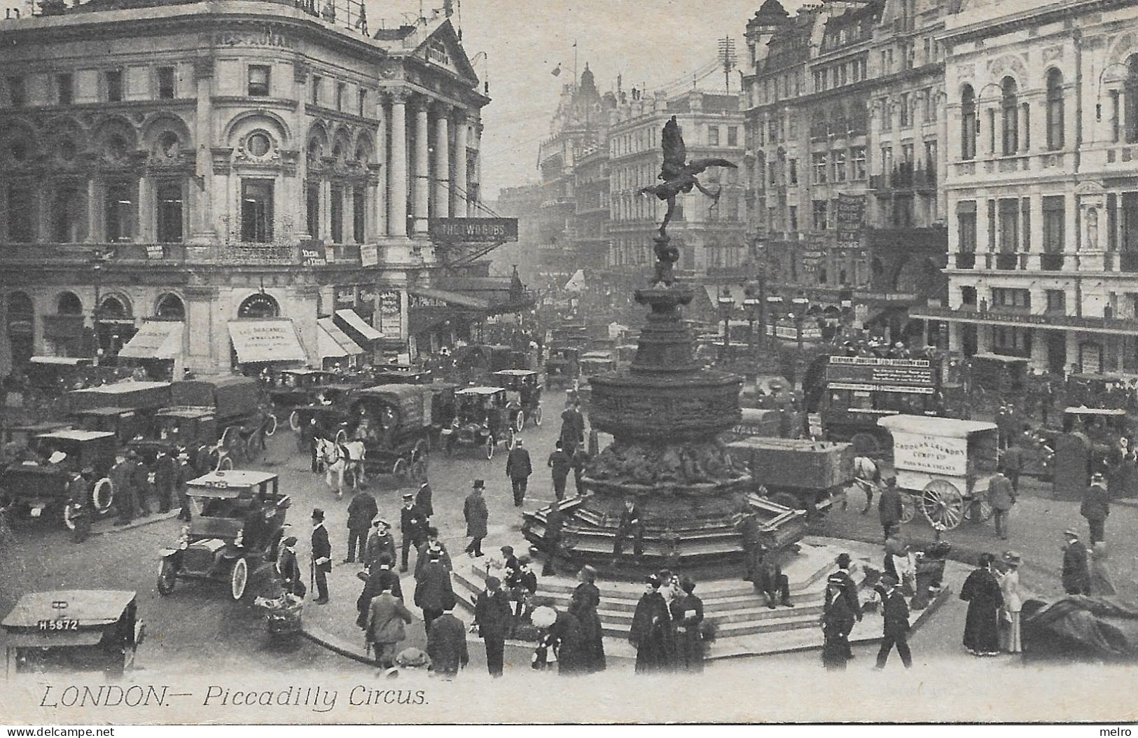 Post Card -England London Londres - Piccadilly Circus - Cars Animated - VG Condition - J. Beagles - Piccadilly Circus