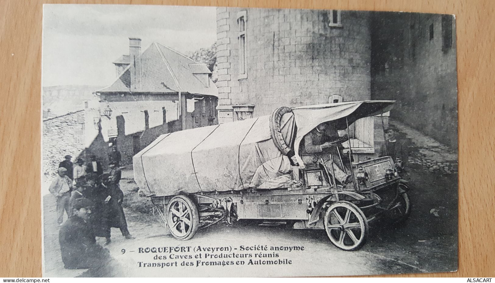 Roquefort , Société Anonyme Des Caves , Transport Des Fromages En Automobile , Dos Publicitée - Roquefort