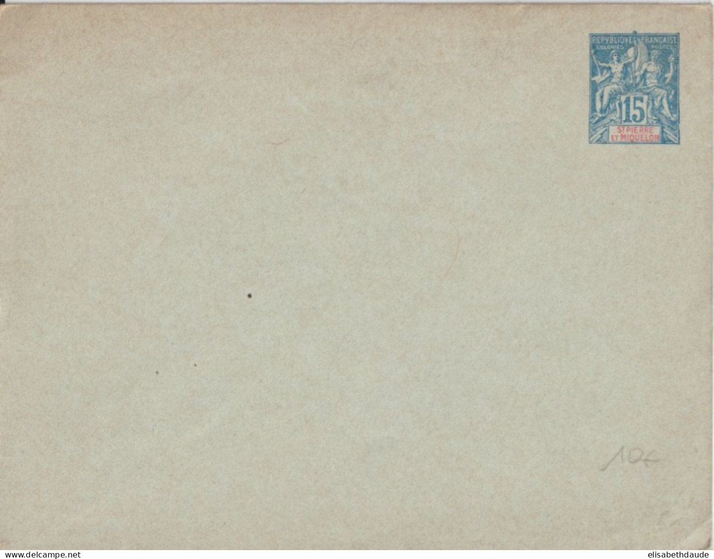 ST PIERRE ET MIQUELON - ENVELOPPE ENTIER NEUVE - Postal Stationery