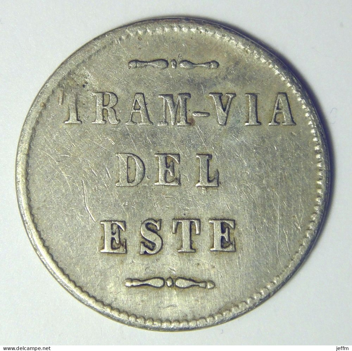 Uruguay - MONTEVIDEO 6 Centavos (ca.1890) TRAM-VIA DEL ESTE - Noodgeld
