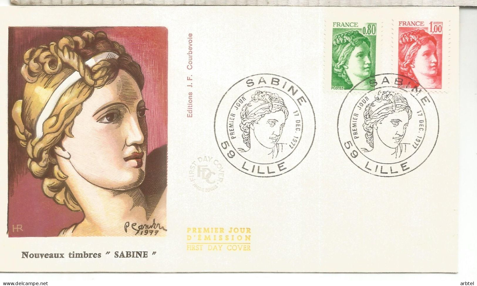 FRANCIA SPD FDC LILLE SABINE - Mythology