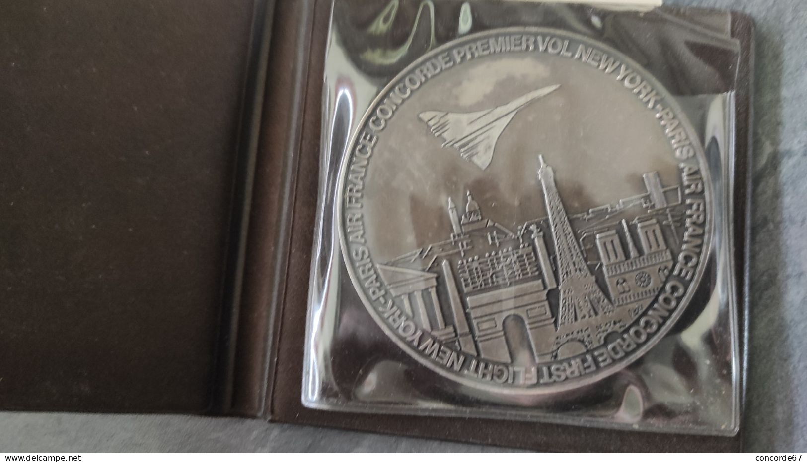 Rare Médaille Concorde  Premier Vol Paris/NY Monnaie De Paris - Autres & Non Classés