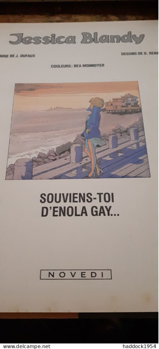 Souviens-toi D'enola Gay JESSICA BLANDY RENAUD DUFAUX Novedi 1987 - Jessica Blandy