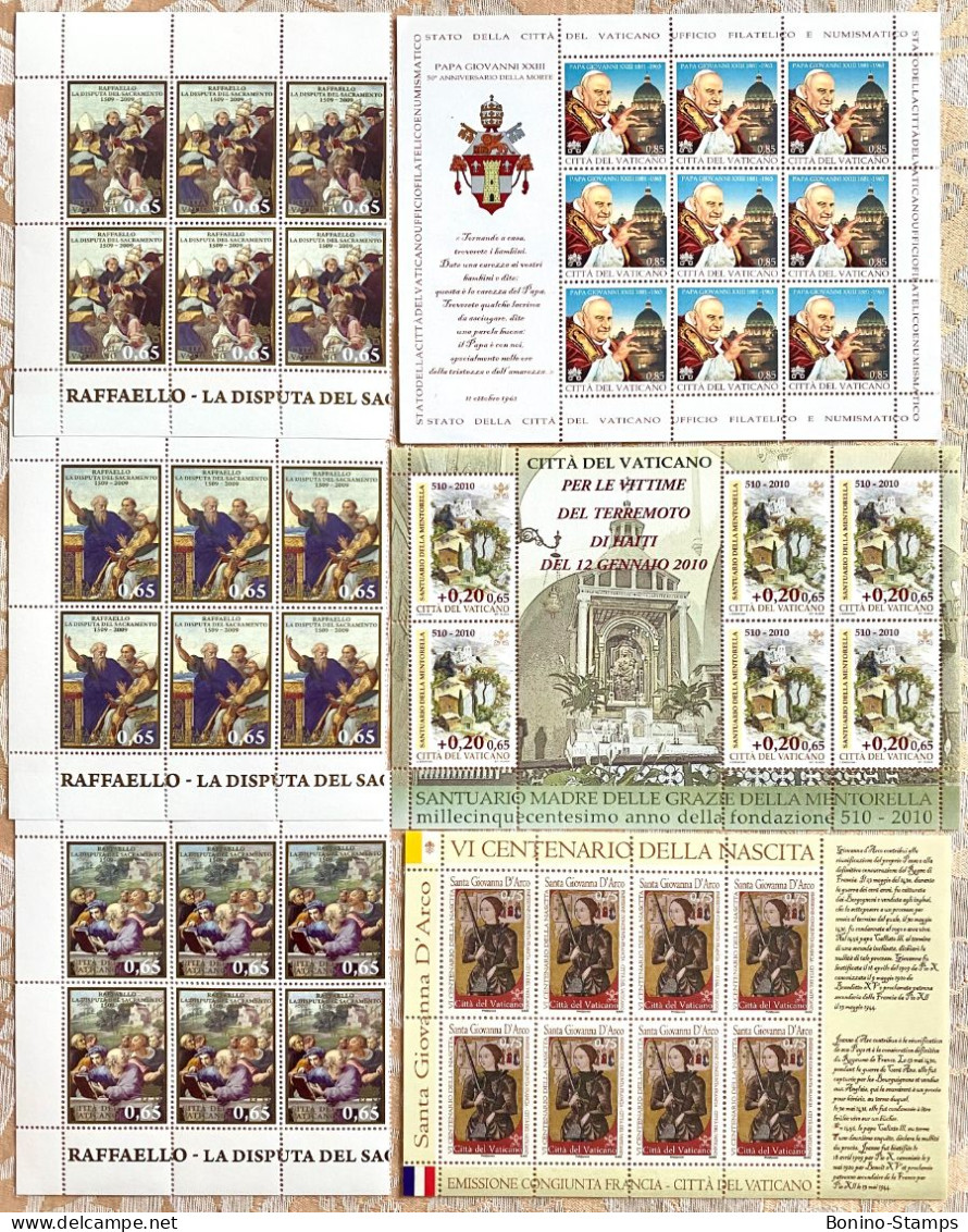 (0013) VATICANO-SAN MARINO 2000/2010 - (290€ Facciale) **NHM - Unused Stamps