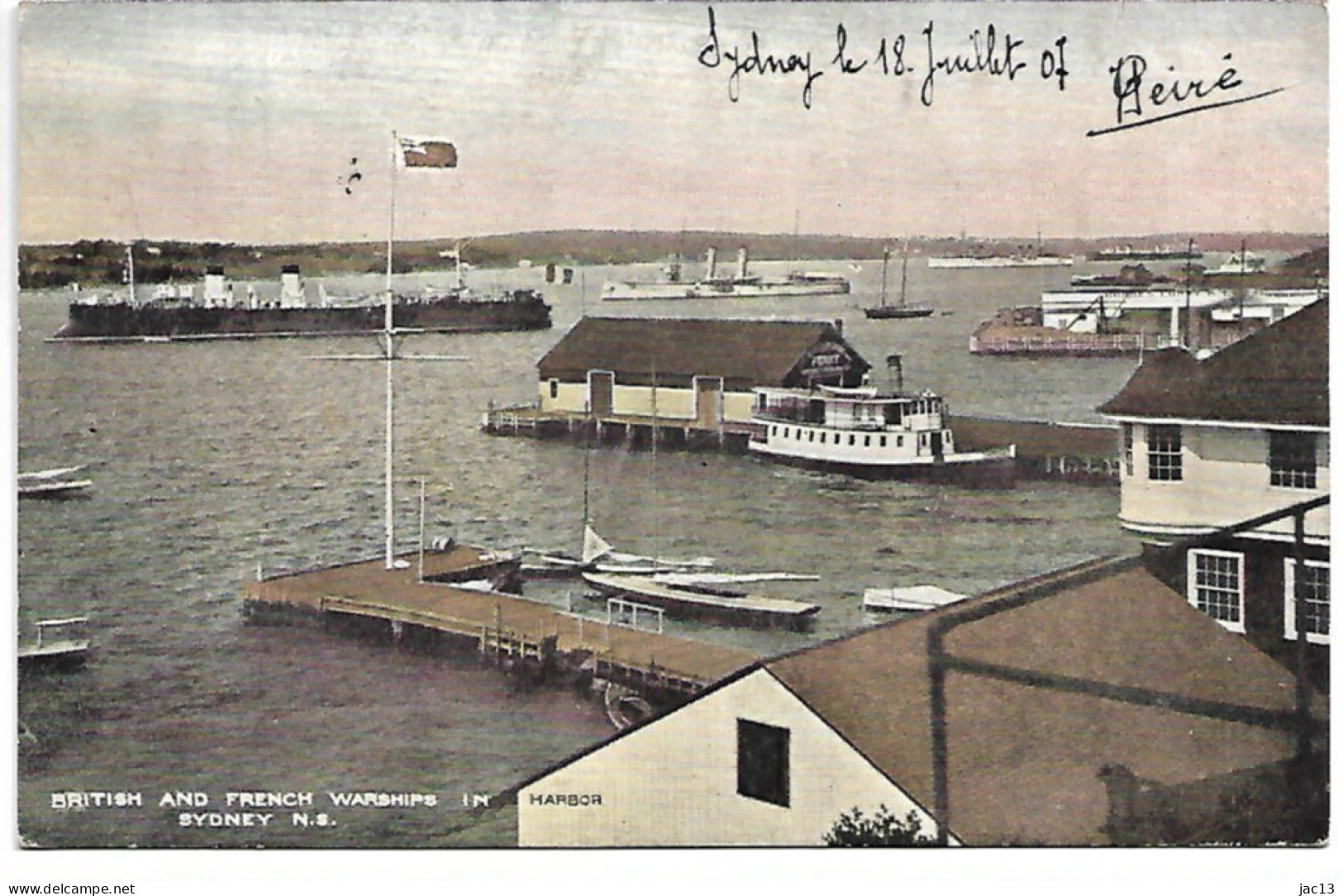 L200B1787 - Cap Breton - Sydney - British And French Warships In Harbor - Cape Breton