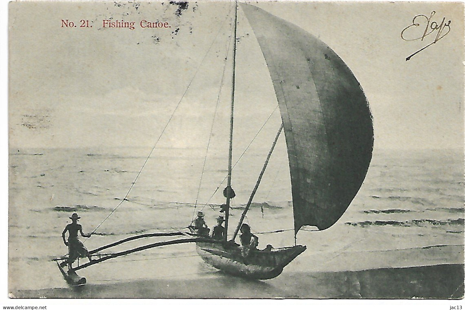 L200B1808 - Ceylon - 21 Fishing Canoe - Sri Lanka (Ceylon)