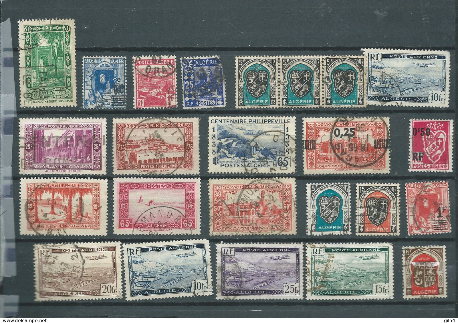 ALGERIE   , Lot De 23 Timbres Oblitérés  TOUTES EPOQUES CONFONDUES - Pa 26205 - Otros & Sin Clasificación