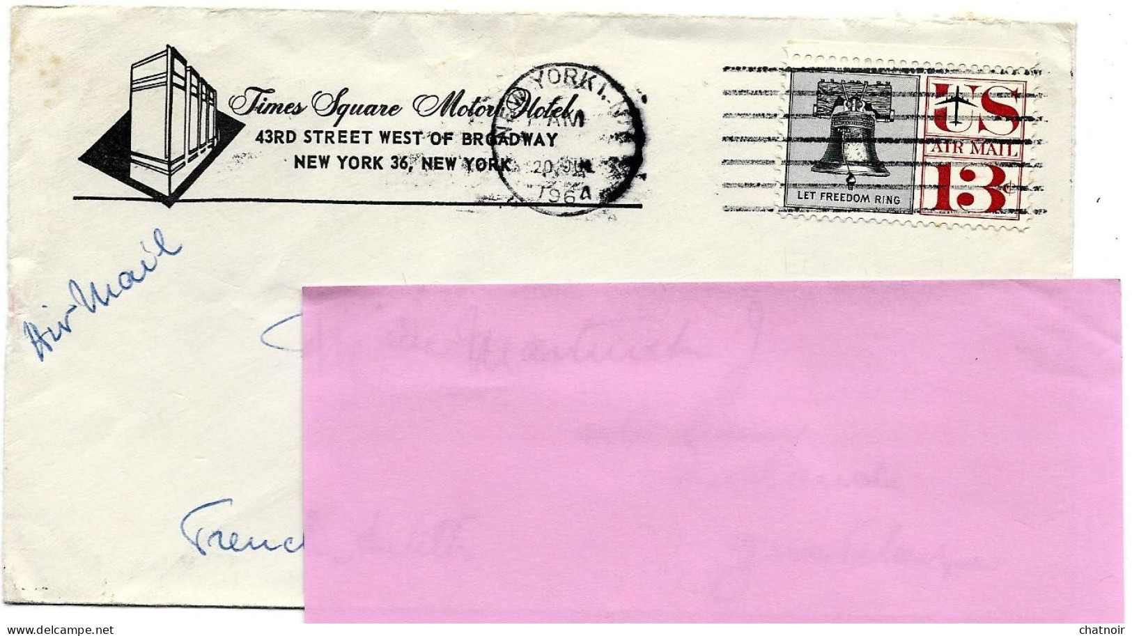 Enveloppe NEW YORK 1964 - Storia Postale