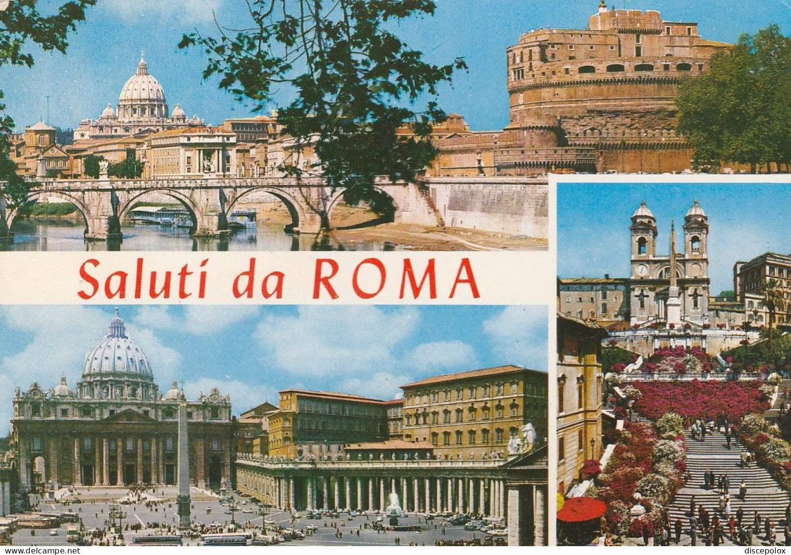 N3614 Saluti Da Roma - Panorama Vedute Multipla - Storia Postale Vaticano / Viaggiata 1975 - Storia Postale