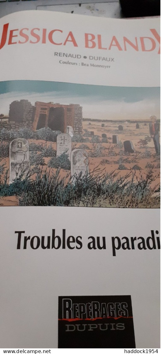 Troubles Au Paradis JESSICA BLANDY RENAUD DUFAUX Dupuis 1995 - Jessica Blandy