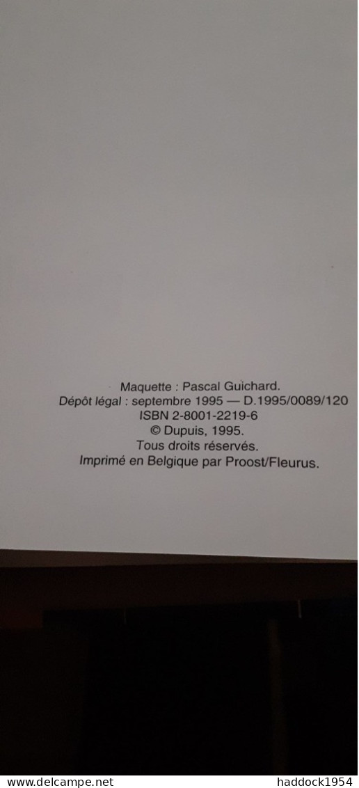 Troubles Au Paradis JESSICA BLANDY RENAUD DUFAUX Dupuis 1995 - Jessica Blandy