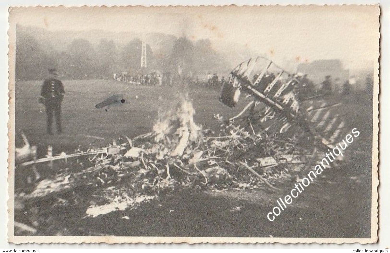 Photocarte - Crash D'un Avion Probablement En France - Date Indéterminée - - Accidents