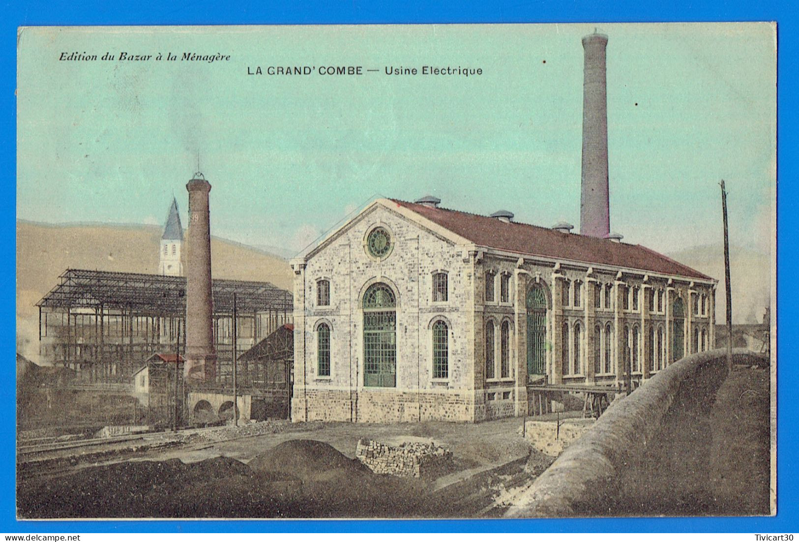 CPA GARD (30) - LA GRAND-COMBE - USINE ELECTRIQUE - La Grand-Combe