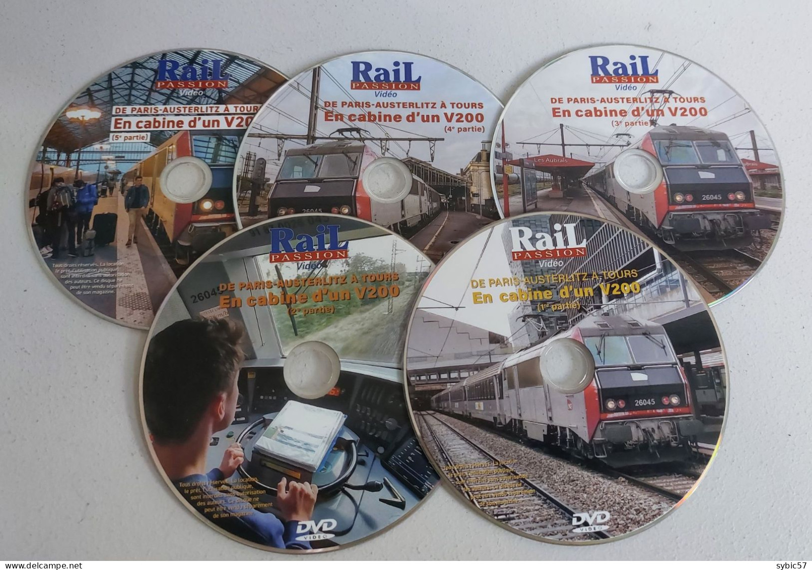 DVD Rail Passion "De Paris Austerlitz à Tours, En Cabine D'un V200" - Dokumentarfilme