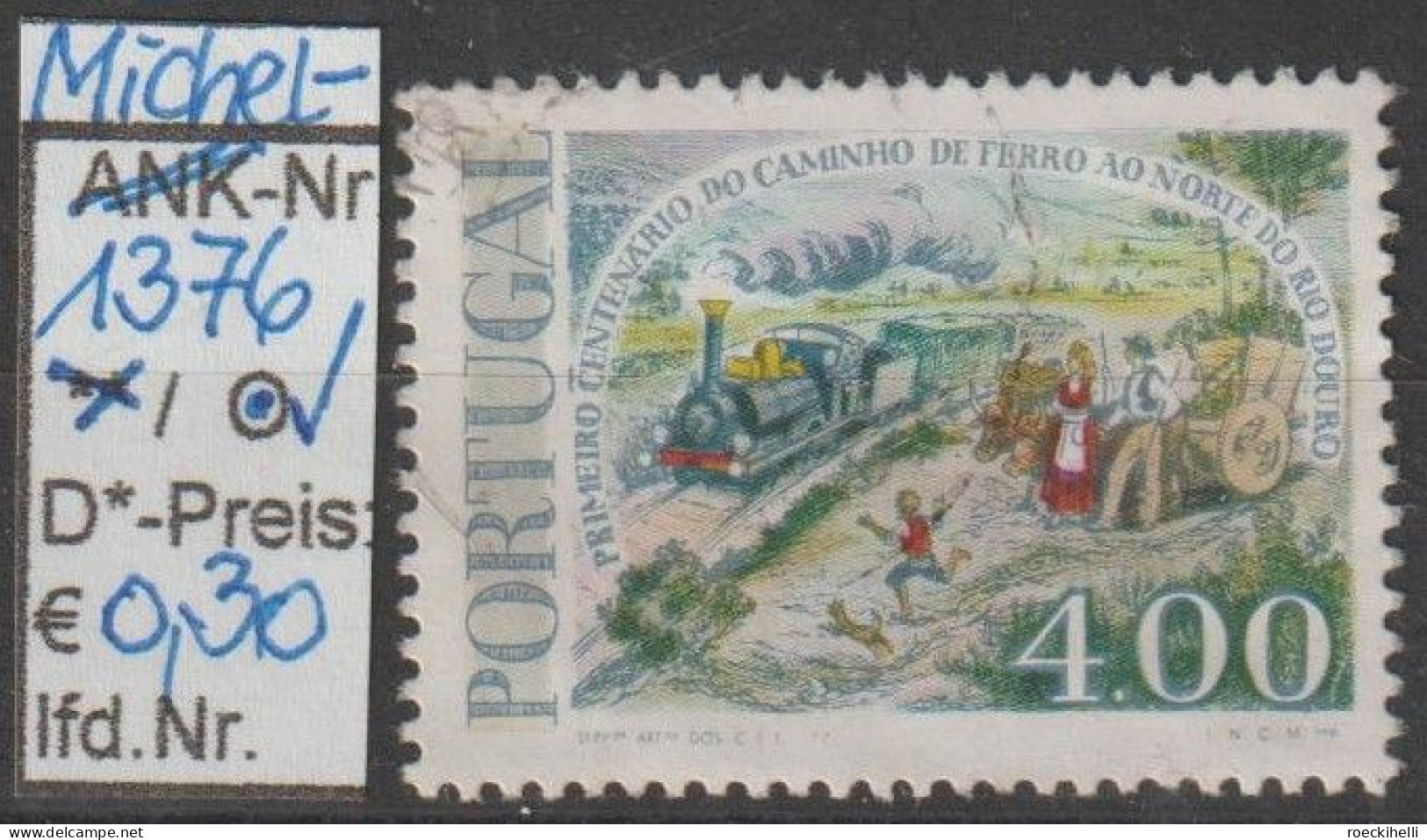 1977 - PORTUGAL - SM "100. Jahrestag ... über Den Douro" 4,00 E Mehrf. - O  Gestempelt - S.Scan (port 1376o) - Oblitérés