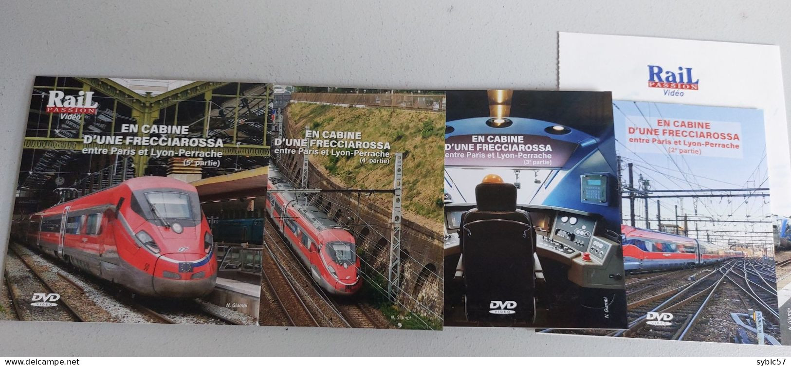 DVD Rail Passion "En Cabine D'une Frecciarossa Entre Paris Et Lyon Perrache" - Dokumentarfilme