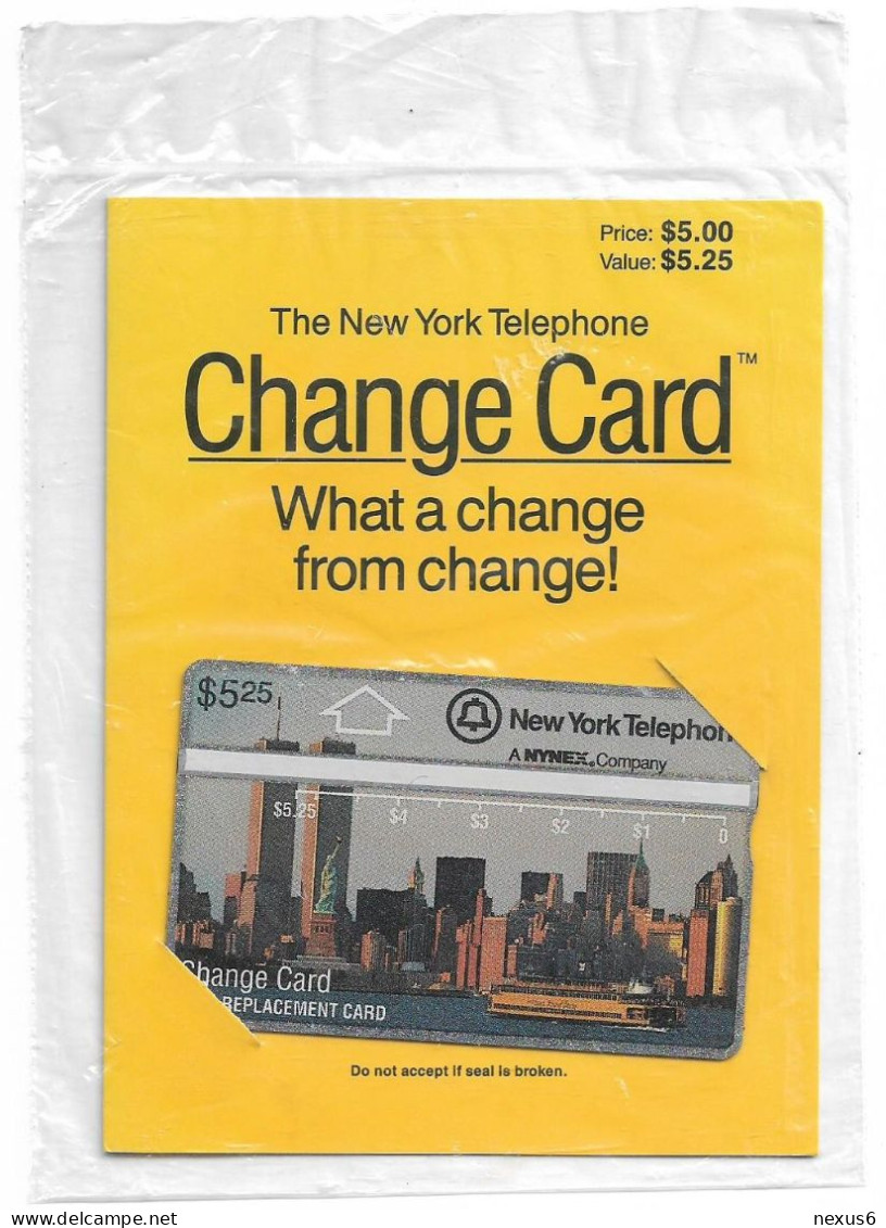 USA - Nynex (L&G) - New York Skyline - 08.1991, 5.25$, Mint In Folder - [1] Holographic Cards (Landis & Gyr)