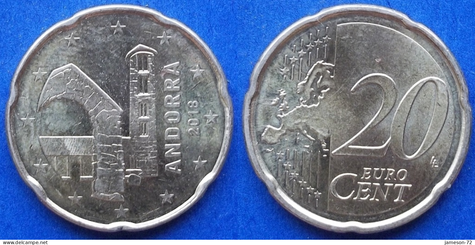 ANDORRA - 20 Euro Cents 2018 "Archway And Bell Tower Of Santa Coloma" KM# 524 - Edelweiss Coins - Andorre