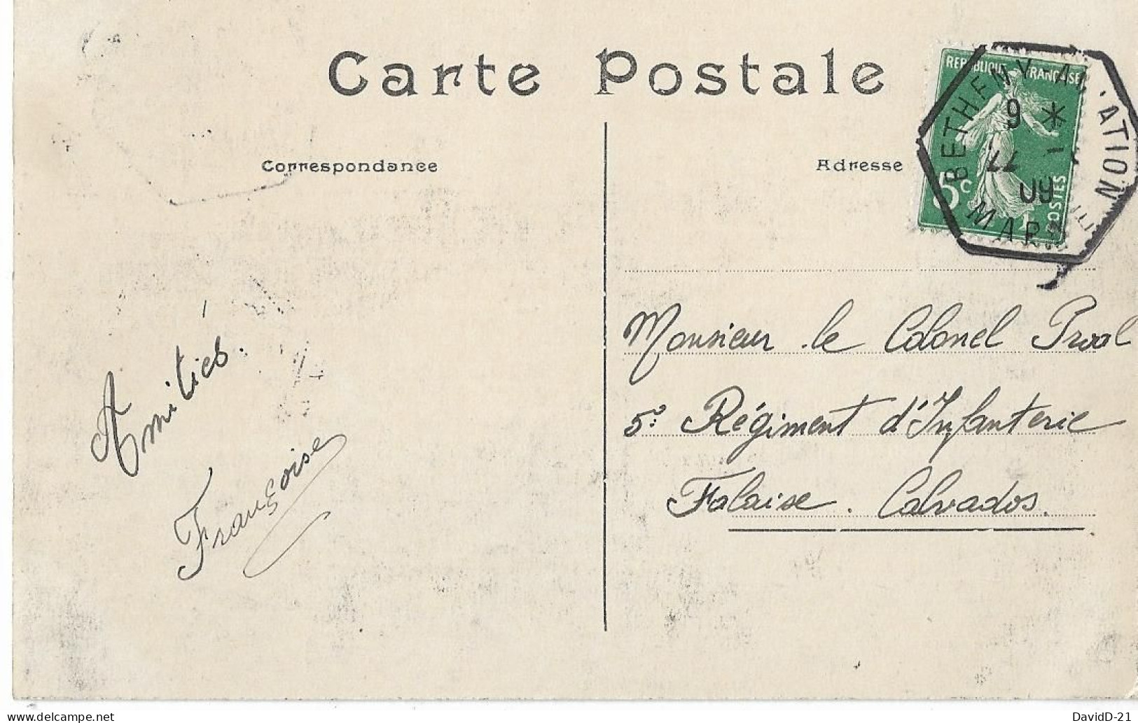 CPA AVIATION - L'Aéroplane Santos-Dumont - Cachet Héxagonal " Bétheny-Aviation " - (MARNE) X2 - 22 Août 1909 - Meetings