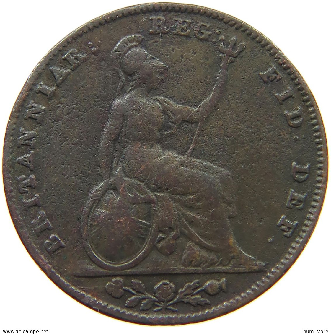 GREAT BRITAIN FARTHING 1840 Victoria 1837-1901 #s080 0115 - B. 1 Farthing