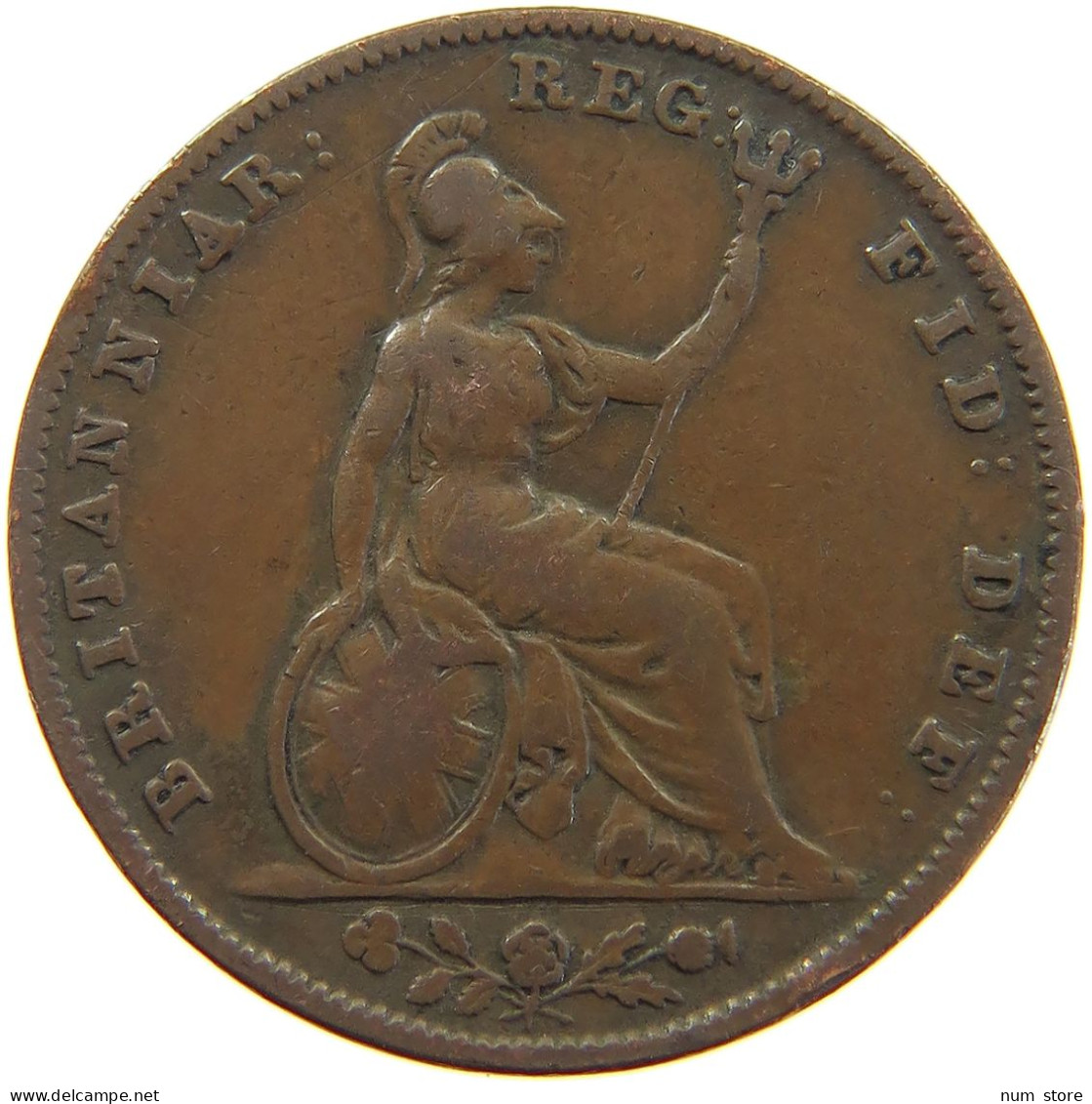 GREAT BRITAIN FARTHING 1839 Victoria 1837-1901 #a066 0511 - B. 1 Farthing