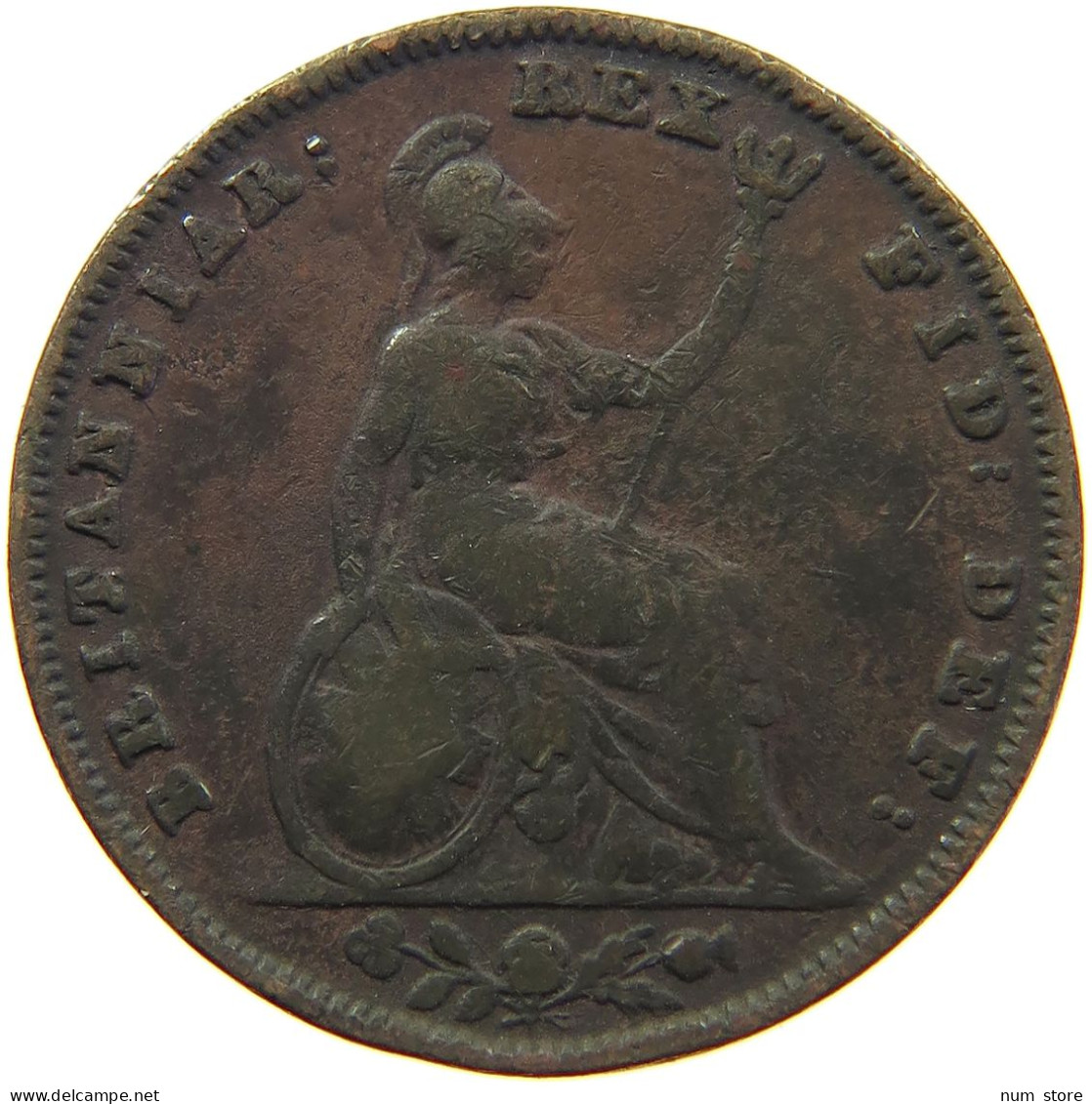 GREAT BRITAIN FARTHING 1836 WILLIAM IV. (1830-1837) #c062 0071 - B. 1 Farthing