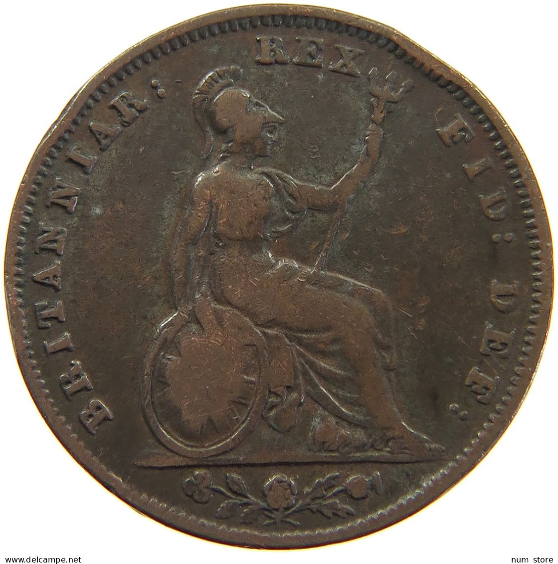 GREAT BRITAIN FARTHING 1836 WILLIAM IV. (1830-1837) #a066 0507 - B. 1 Farthing