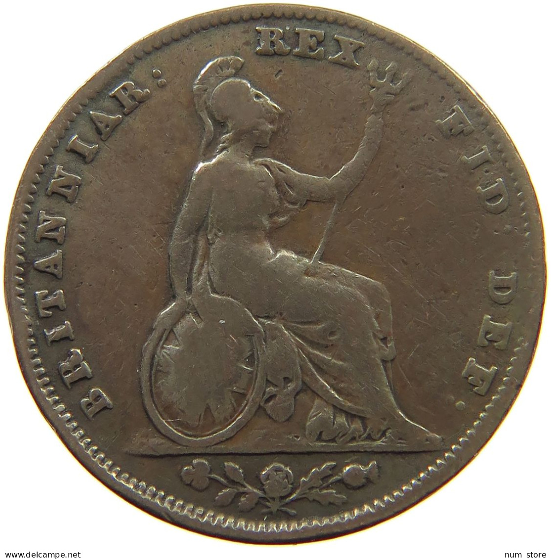 GREAT BRITAIN FARTHING 1835 WILLIAM IV. (1830-1837) #a093 0299 - B. 1 Farthing