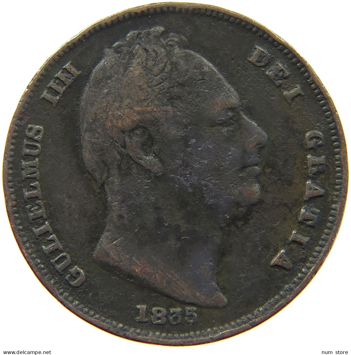 GREAT BRITAIN FARTHING 1835 WILLIAM IV. (1830-1837) #c062 0073 - B. 1 Farthing