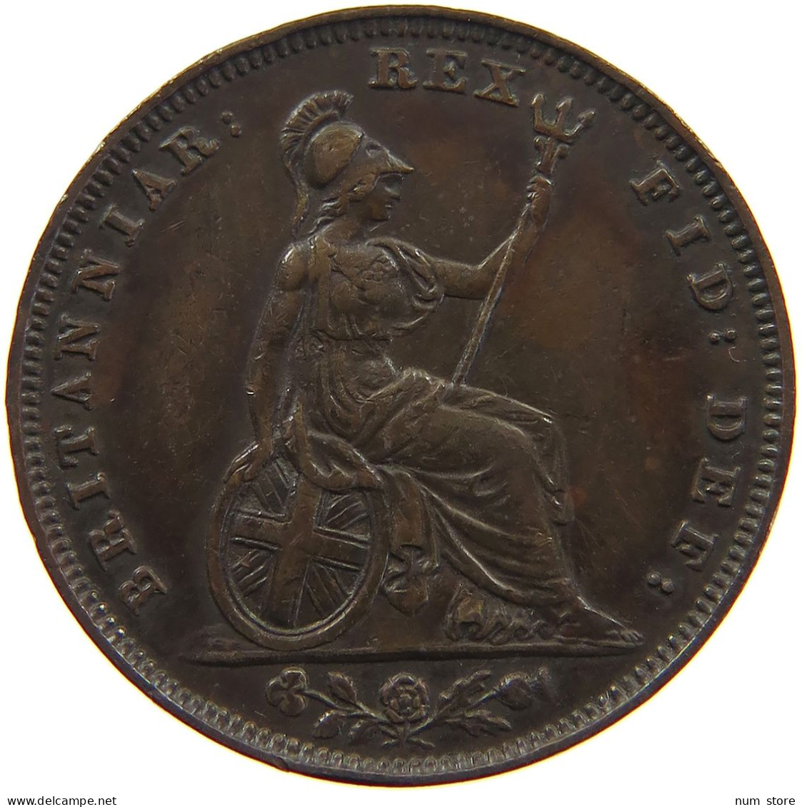 GREAT BRITAIN FARTHING 1829 GEORGE IV. (1820-1830) #t005 0363 - B. 1 Farthing