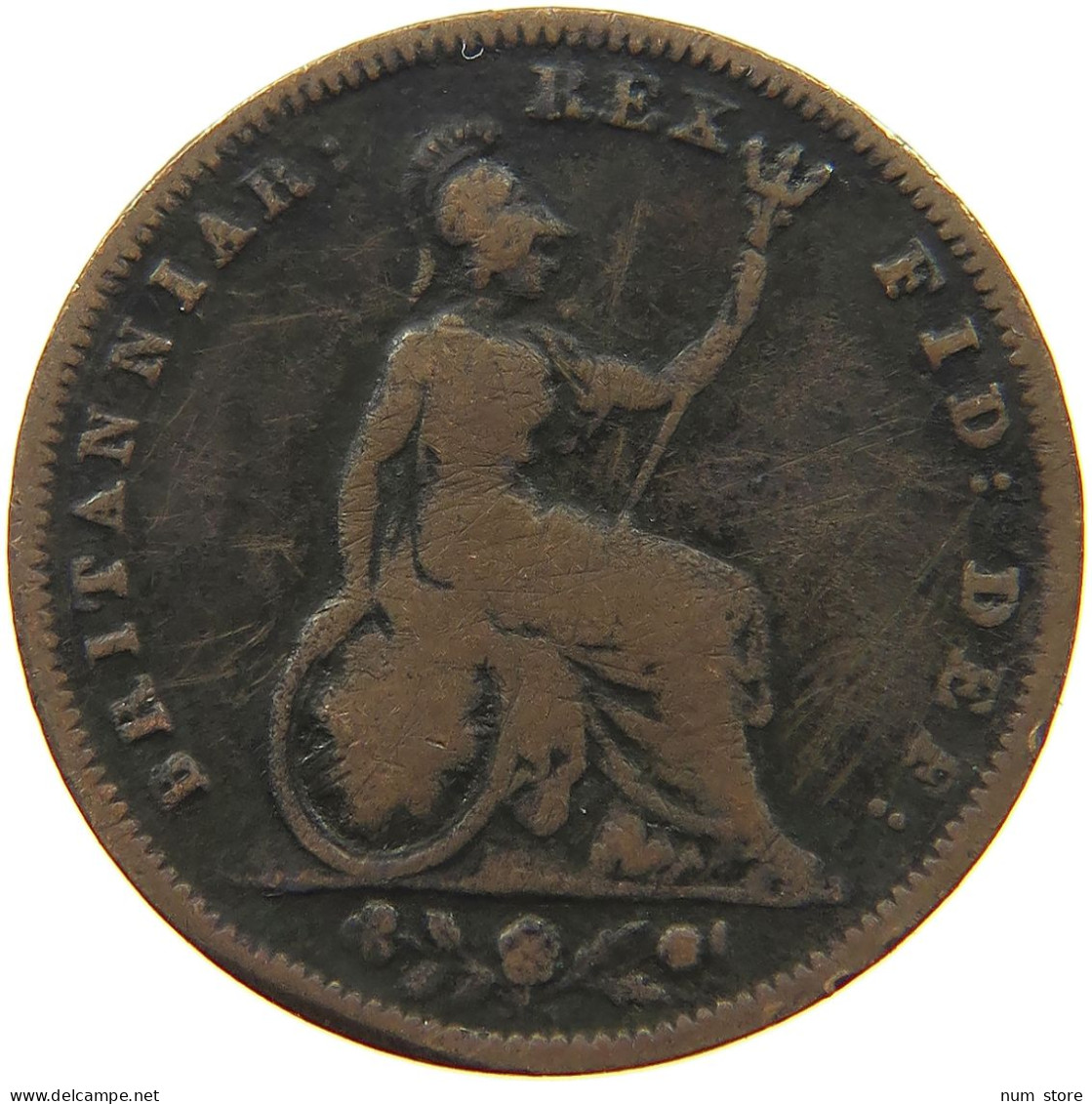 GREAT BRITAIN FARTHING 1831 WILLIAM IV. (1830-1837) #a012 0517 - B. 1 Farthing