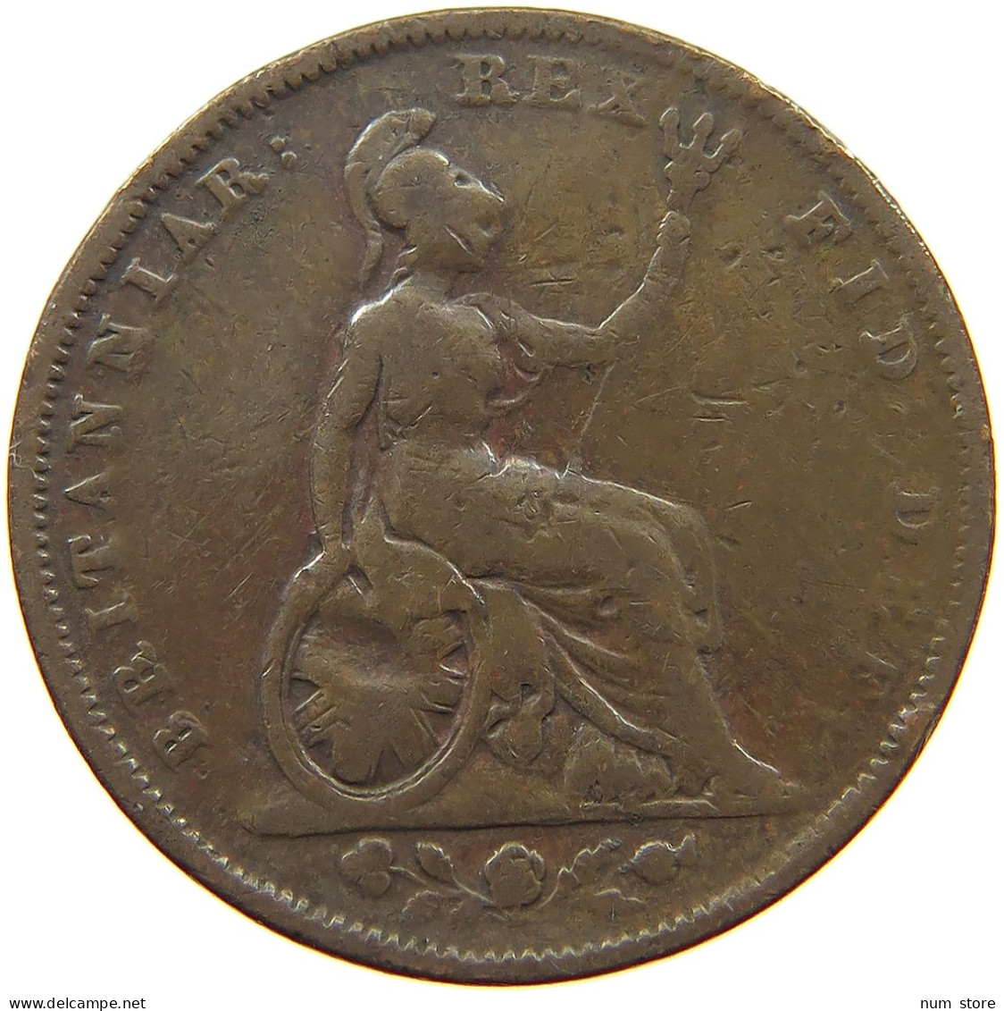GREAT BRITAIN FARTHING 1831 WILLIAM IV. (1830-1837) #a012 0515 - B. 1 Farthing