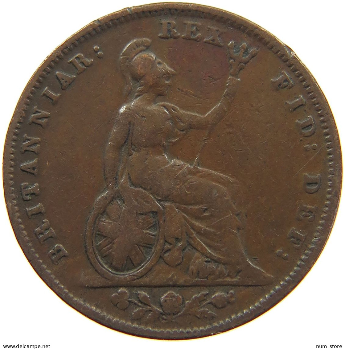 GREAT BRITAIN FARTHING 1831 WILLIAM IV. (1830-1837) #c010 0353 - B. 1 Farthing