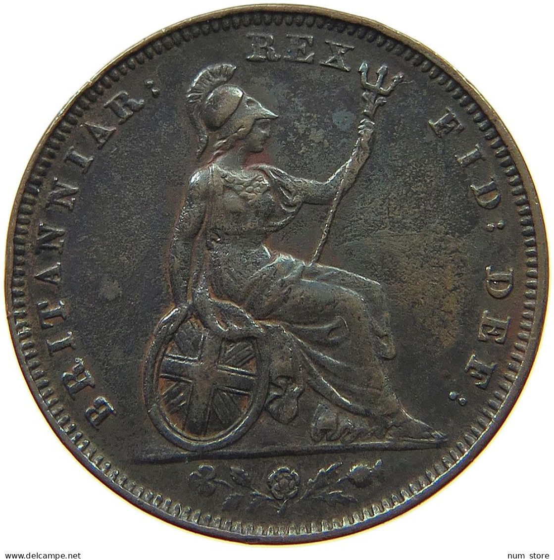 GREAT BRITAIN FARTHING 1826 GEORGE IV. (1820-1830) #t107 0145 - B. 1 Farthing