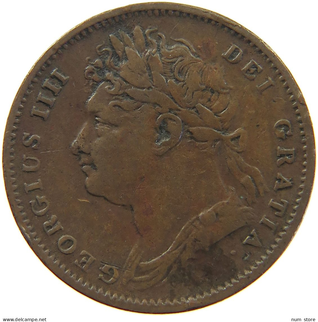 GREAT BRITAIN FARTHING 1826 GEORGE IV. (1820-1830) #s024 0061 - B. 1 Farthing