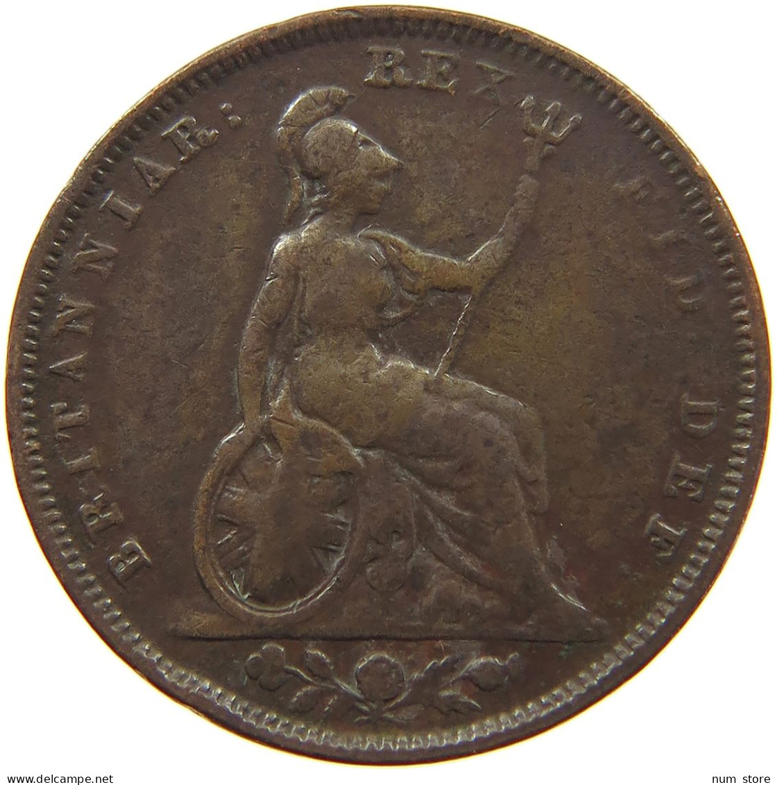 GREAT BRITAIN FARTHING 1826 GEORGE IV. (1820-1830) #a058 0099 - B. 1 Farthing