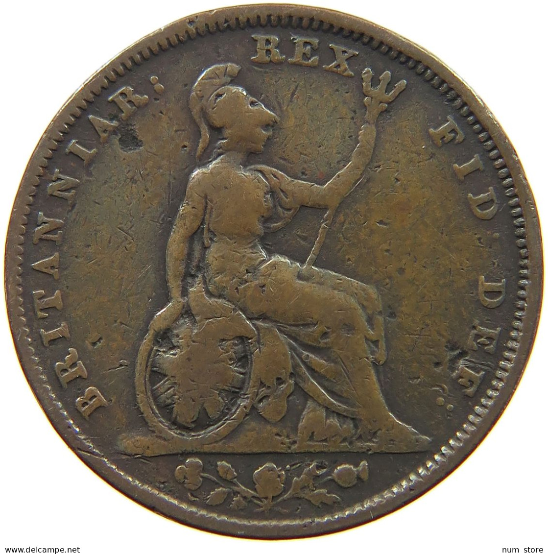 GREAT BRITAIN FARTHING 1826 GEORGE IV. (1820-1830) #a093 0181 - B. 1 Farthing