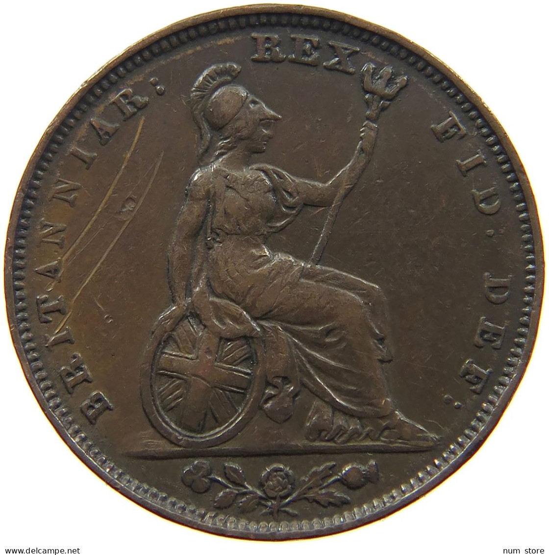 GREAT BRITAIN FARTHING 1826 GEORGE IV. (1820-1830) #a093 0183 - B. 1 Farthing