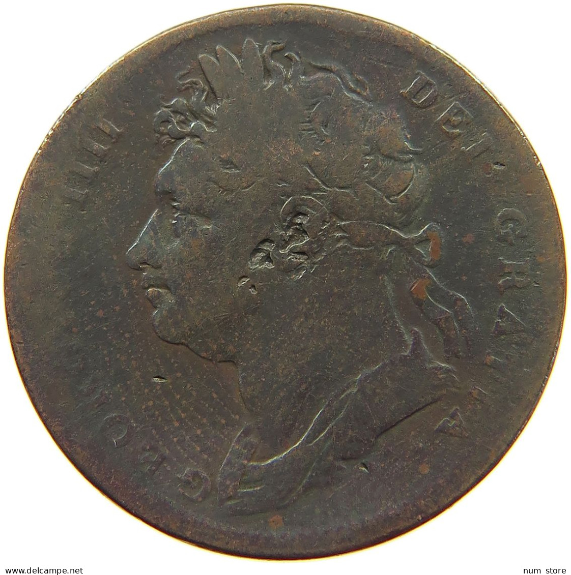 GREAT BRITAIN FARTHING 1825 GEORGE IV. (1820-1830) #a012 0509 - B. 1 Farthing