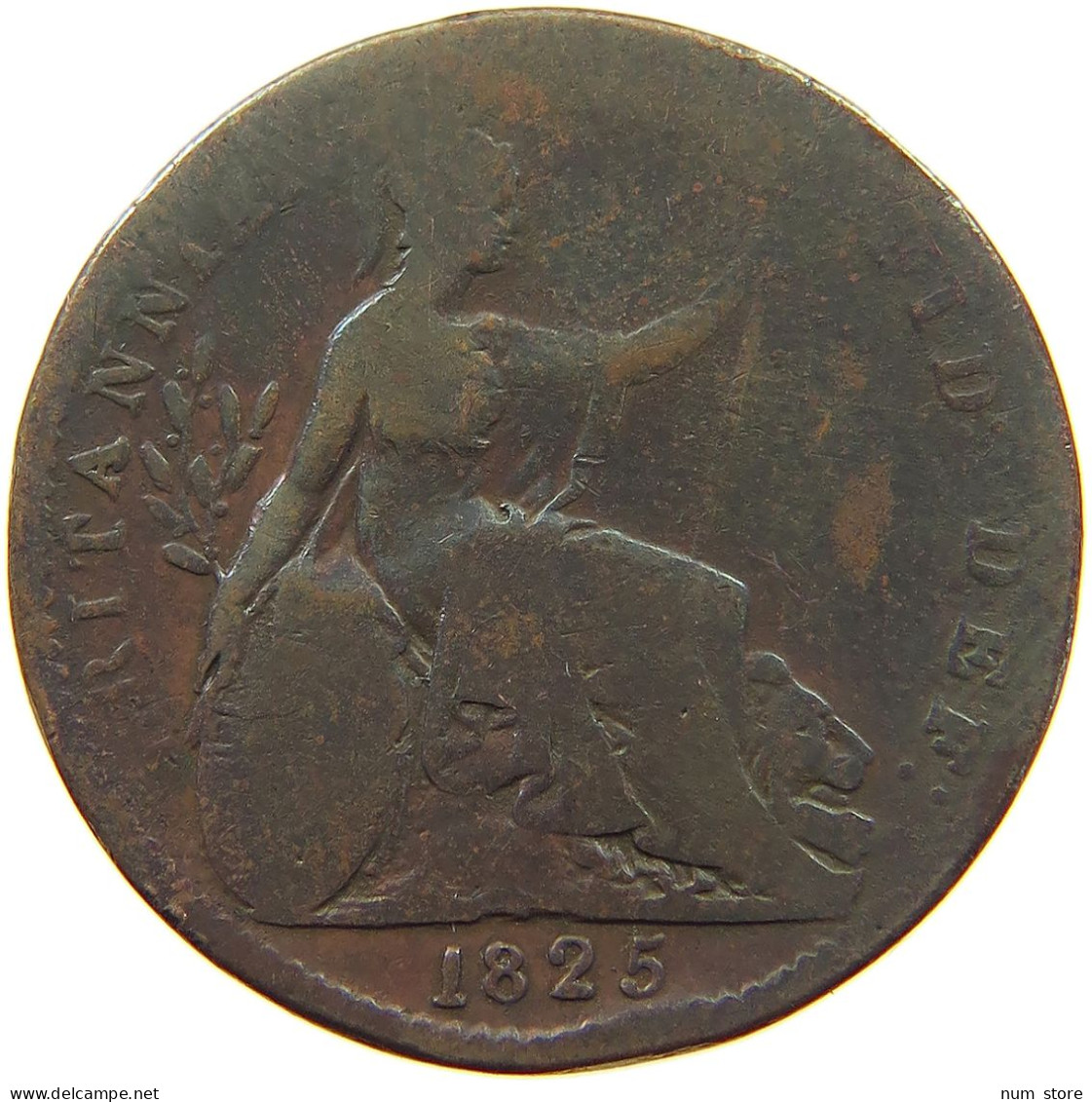 GREAT BRITAIN FARTHING 1825 GEORGE IV. (1820-1830) #a012 0509 - B. 1 Farthing