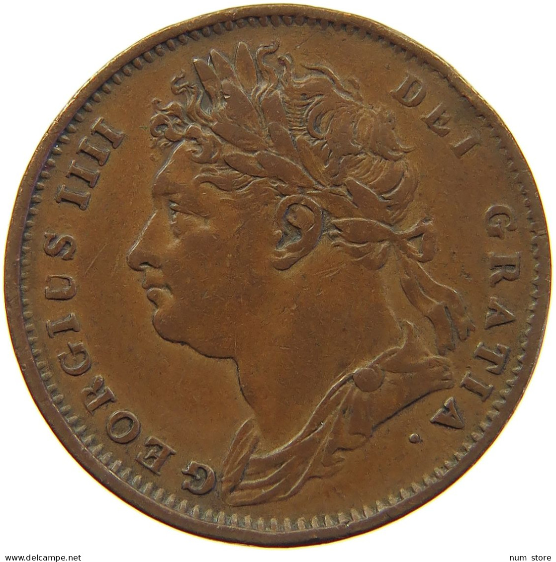 GREAT BRITAIN FARTHING 1825 GEORGE IV. (1820-1830) #s018 0283 - B. 1 Farthing