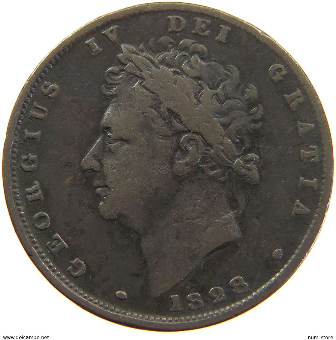 GREAT BRITAIN FARTHING 1828 GEORGE IV. (1820-1830) #c064 0081 - B. 1 Farthing